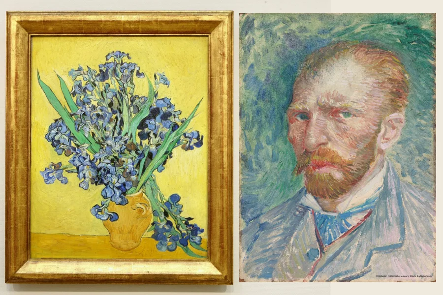 《鳶尾花》梵谷, 1890,藏於荷蘭梵谷美術館 1 《鳶尾花》梵谷, 1890,藏於荷蘭梵谷美術館